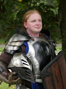 Photo of Charlotte in kit.
